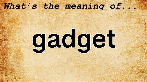 gadget meaning in tagalog|GADGET Meaning in Tagalog .